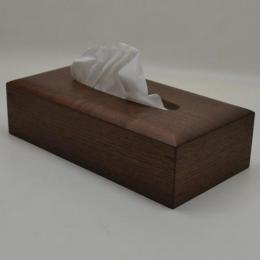 ティッシュケース　ウォールナット