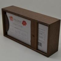 ティッシュケース　ウォールナット