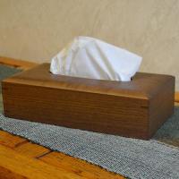 ティッシュケース　ウォールナット