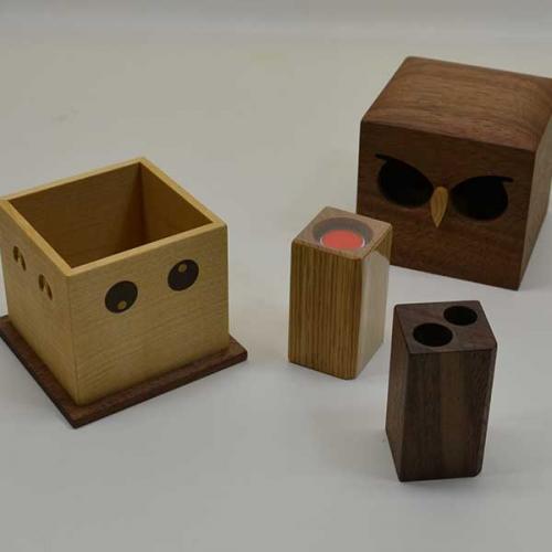 木のモノショップ インテリア雑貨通販 / 印鑑ケース フクロウ