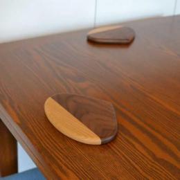 栗のスイーツ皿　ウォールナットの栗皿