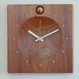 壁掛け時計　角ひよこ1