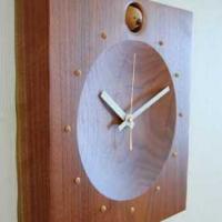 壁掛け時計　角ひよこ1