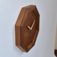 八角時計　ウォールナット