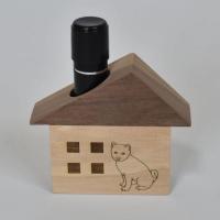 犬の印鑑入れ　マグネット付　ドアスコープカバー