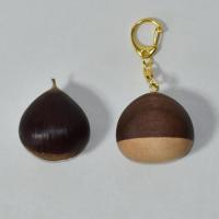 栗のキーホルダー　まんま栗　勝栗