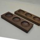 三連皿 ウォールナット