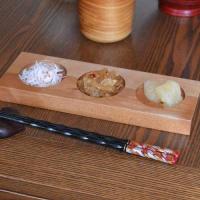 三連皿 ウォールナット